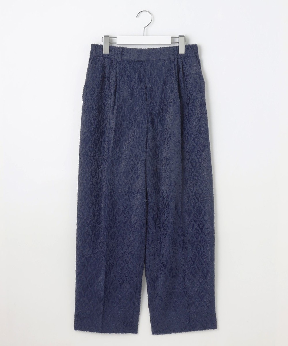 【オンワード】 自由区>パンツ 【Exclusive】ジオメトリックジャガード パンツ ネイビー 38 レディース 【オンワード】 自由区>パンツ 【Exclusive】ジオメトリックジャガード パンツ ネイビー 38 レディース