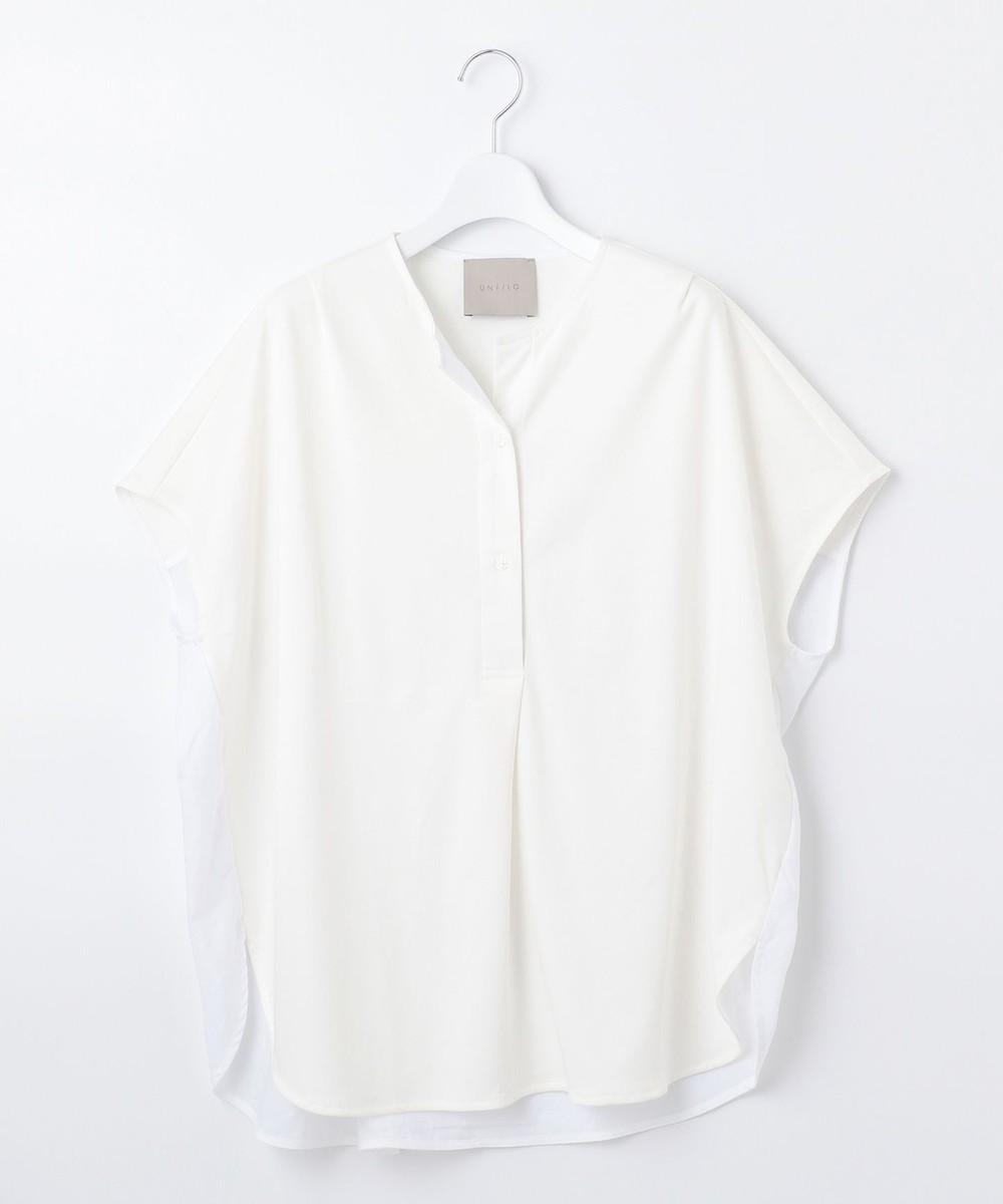 【オンワード】 UNFILO L>トップス 【撥水・汗シミ防止・接触冷感 】シャツコンビ バックロング UPTシャツ ブラック 44 レディース 【送料無料】