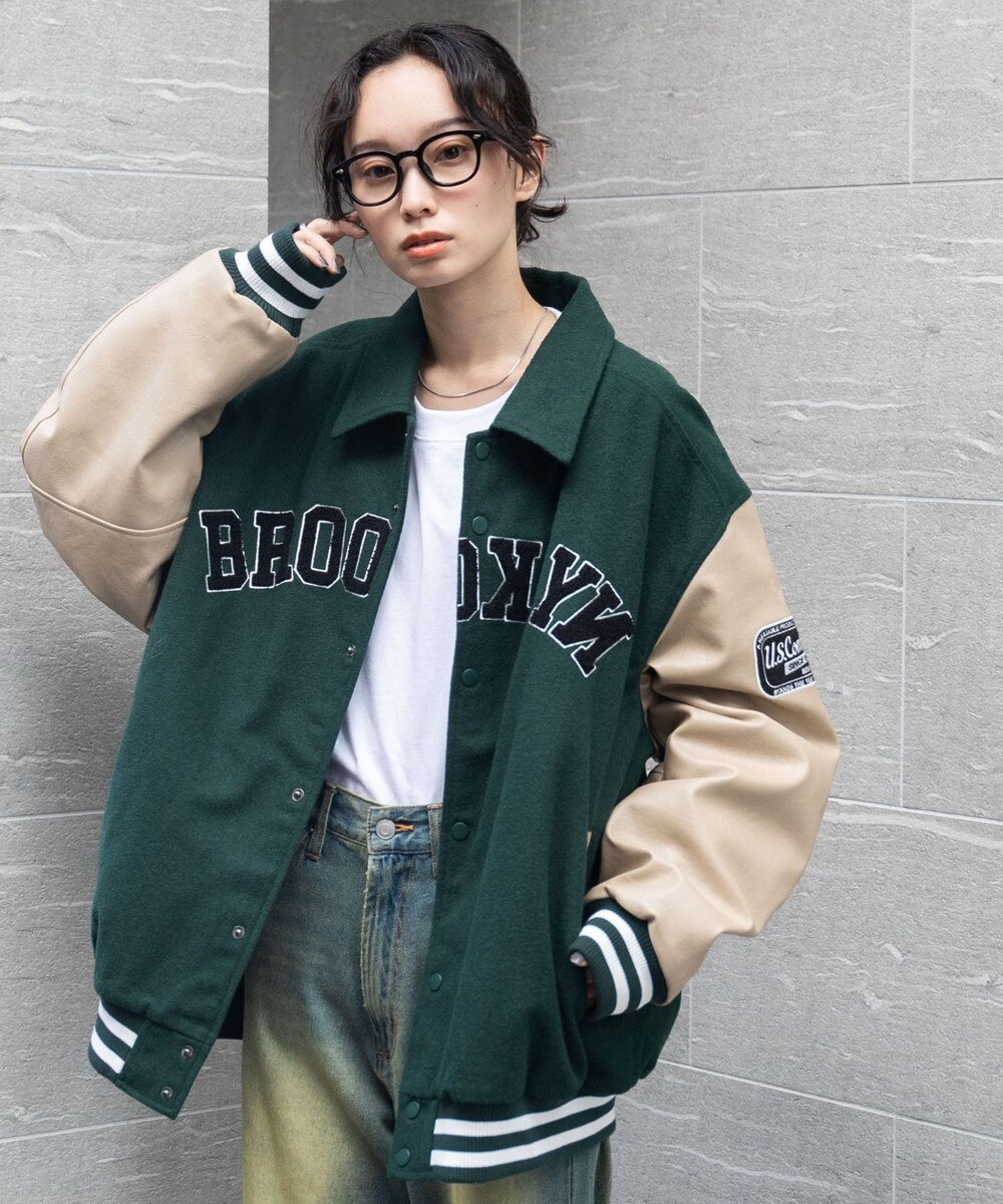 XLARGE スタジャン VARSITY JACKET キルティング ワッペン ワッペン