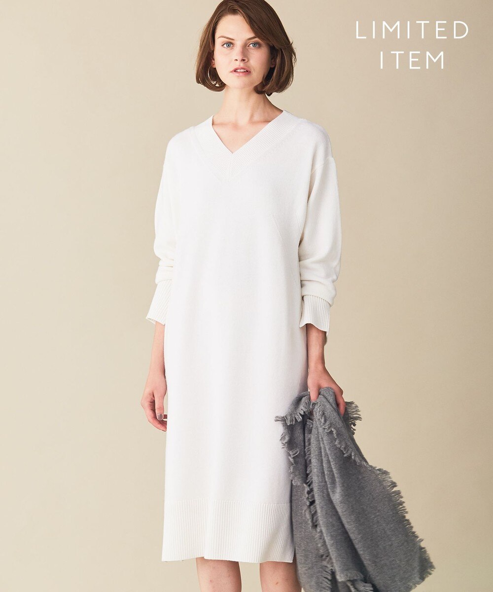 【オンワード】 BEIGE,>ワンピース 【一部店舗限定】CLAIRA / ニットワンピース Off White 2 レディース 【送料無料】