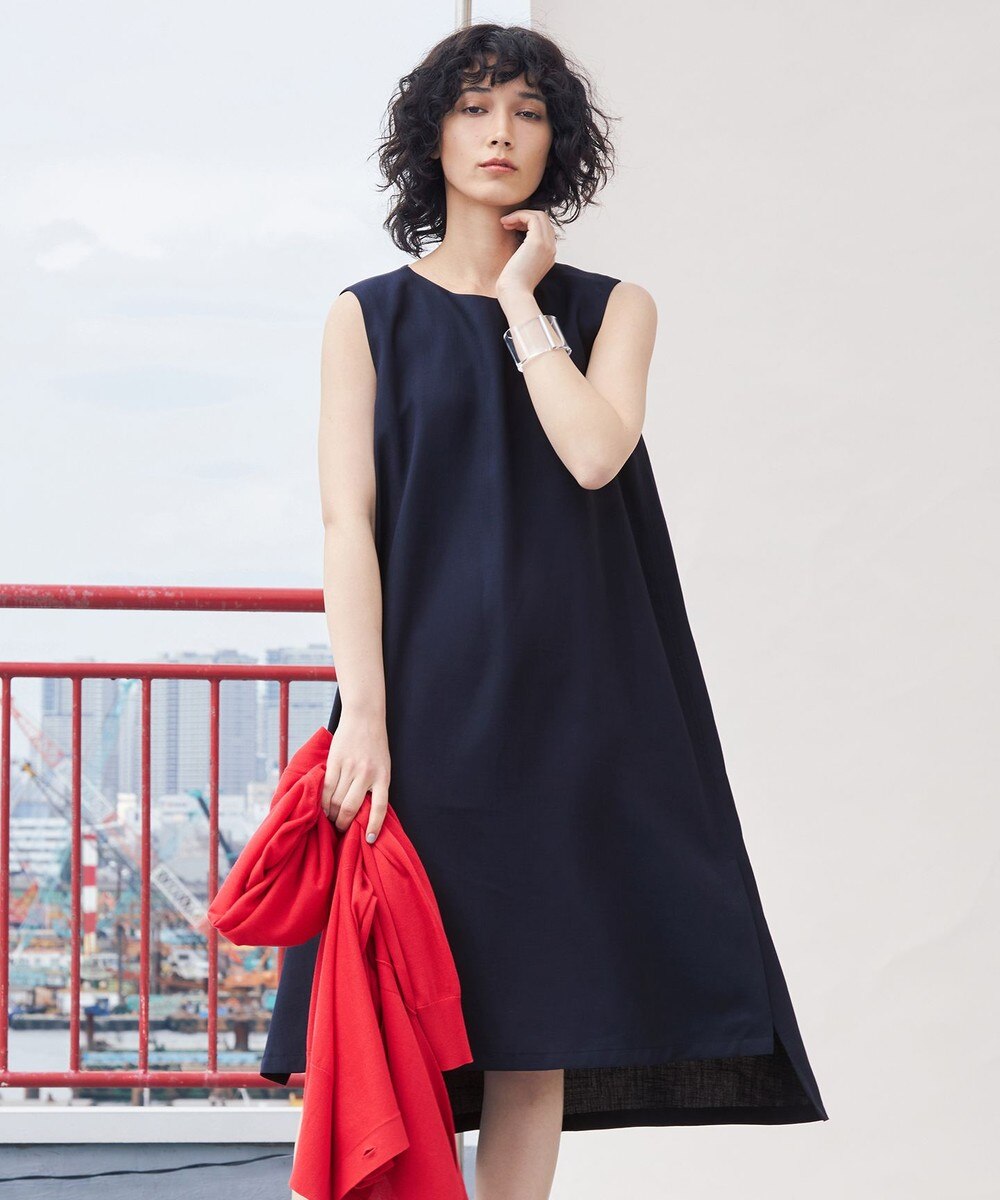 【オンワード】 ICB L>ワンピース 【マガジン掲載】Slub ワンピース(番号CK26) ネイビー 40 レディース 【送料無料】