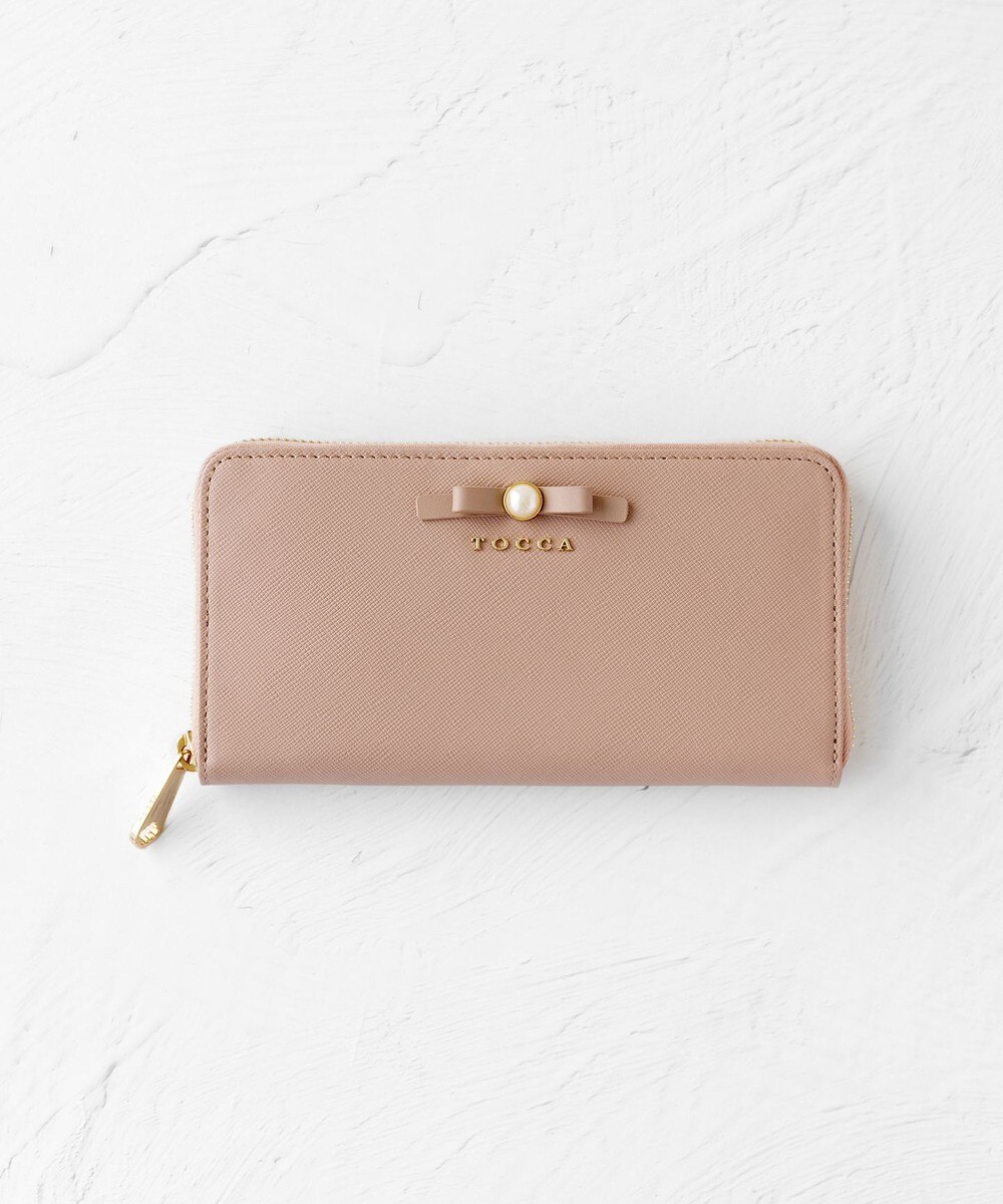 【オンワード】 TOCCA>財布/小物 PEARL KNOT LONGWALLET 長財布 ピンク F レディース