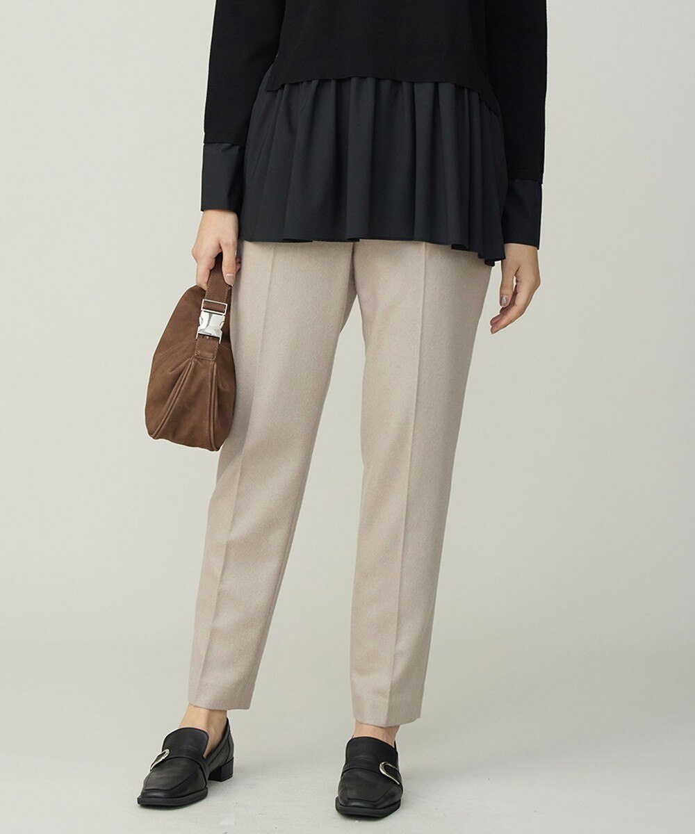 【オンワード】 ICB>パンツ 【先行予約】 ウォッシャブルライトウール スティックパンツ クレイカーキ 2 レディース