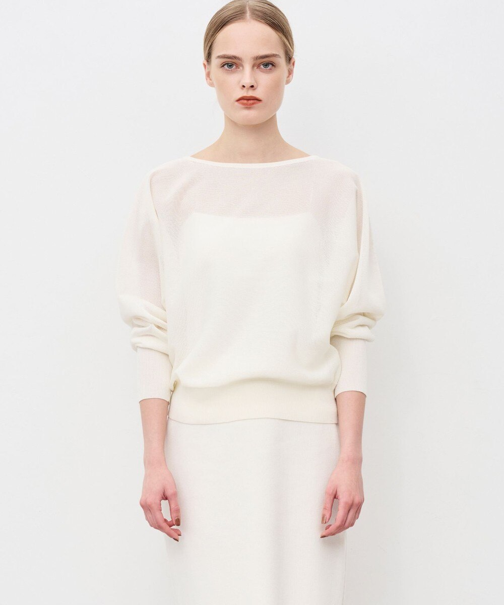 【オンワード】 uncrave>トップス 【手洗い可】シアーニット ドルマントップス オフ F レディース 【オンワード】 uncrave>トップス 【手洗い可】シアーニット ドルマントップス オフ F レディース