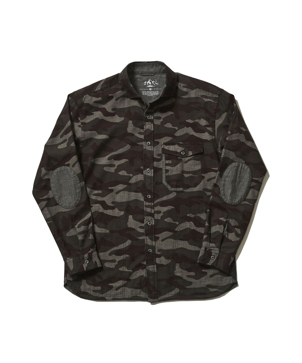 【オンワード】 JOSEPH ABBOUD>トップス 【JOSEPH ABBOUD MOUNTAIN/UNISEX】JOEコットンカモフラージュ シャツ カーキ L メンズ 【送料無料】