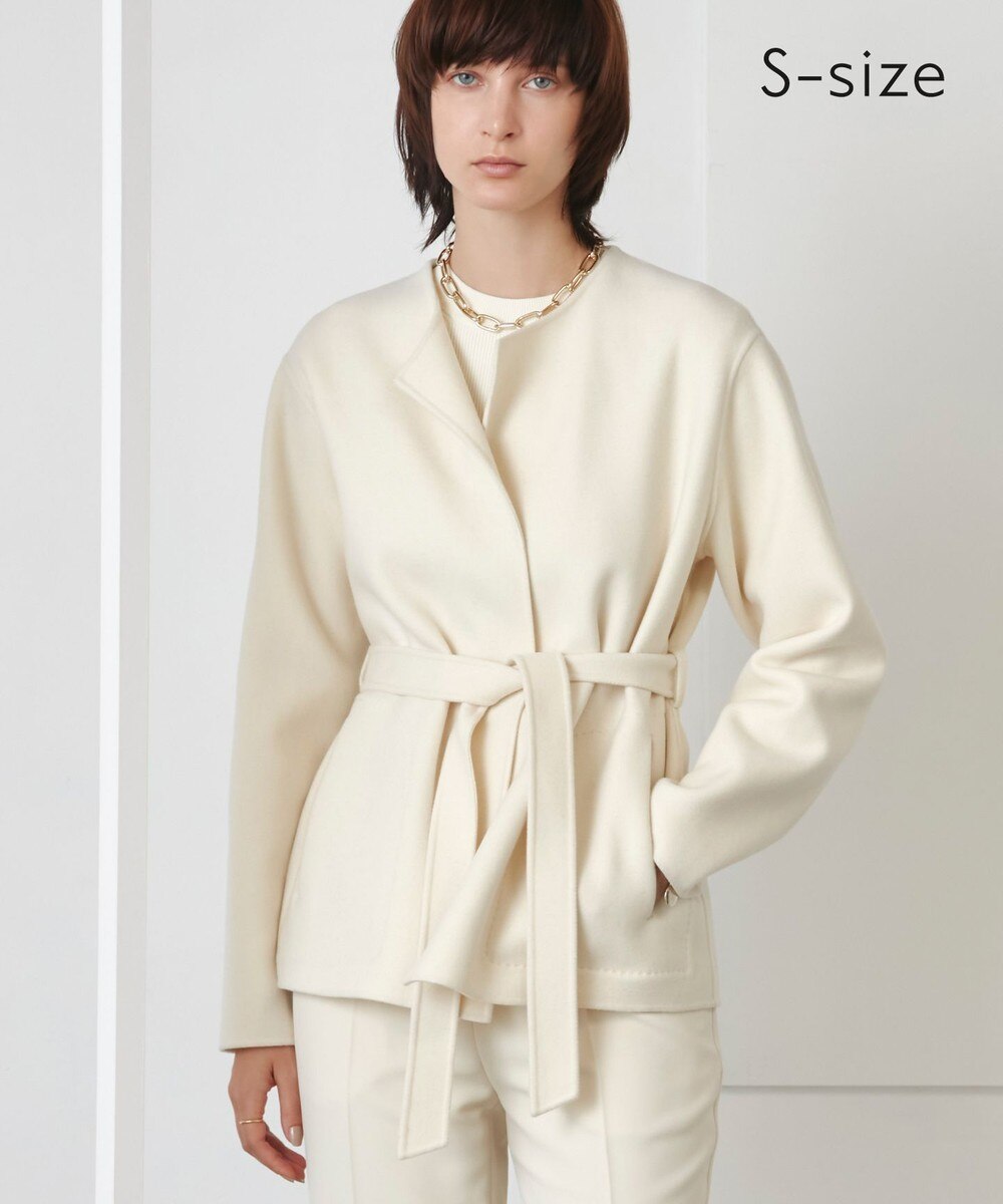 【オンワード】 BEIGE,>ジャケット/アウター 【S-size】SARE / ショートコート Ecru 32 レディース 【送料無料】