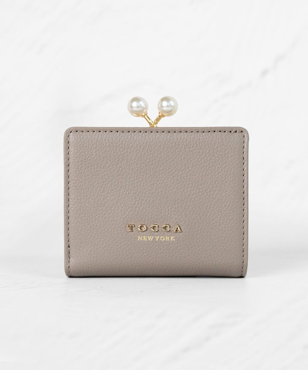 【オンワード】 TOCCA>財布/小物 POINT OF PEARL BIIFOLOD WALLET 2つ折り財布 グレー F レディース