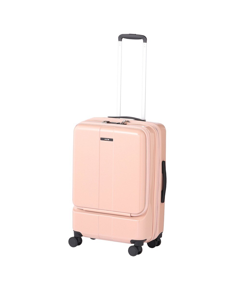 キャリーケース スーツケース lサイズ 拡張 ストッパー付き 軽量 ト　ベージュ