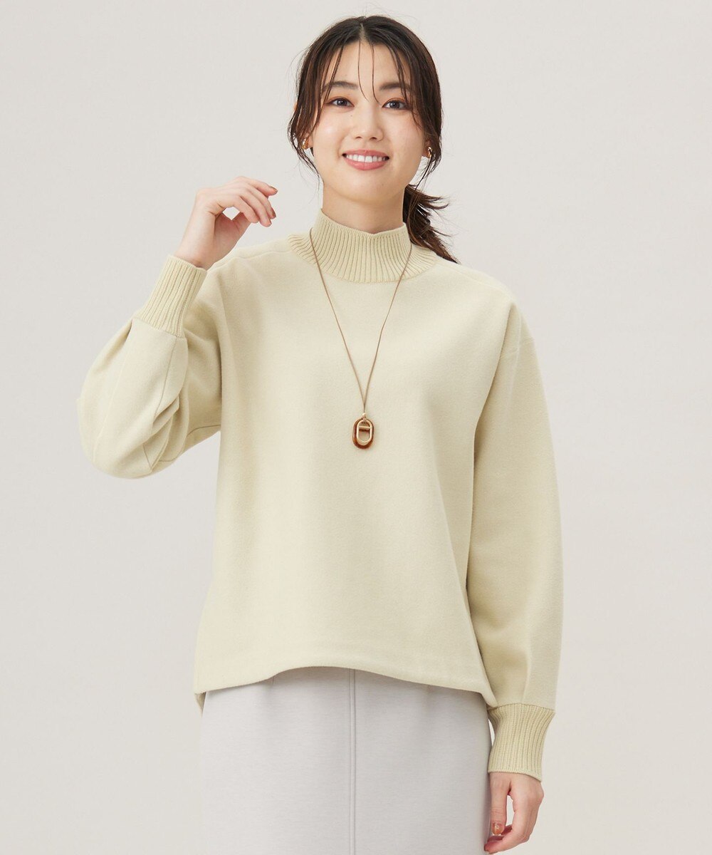 【オンワード】 J.PRESS LADIES L（大きいサイズ）>トップス 【WEB限定カラーあり】ニードルパンチ カットソー ピスタチオ T13 レディース