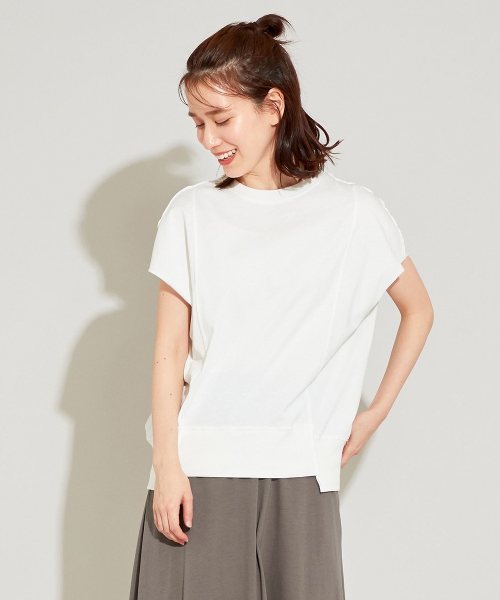 【オンワード】 SHARE PARK LADIES>トップス リメイク風ショートスリーブ TEE ブラック 1 レディース 【送料無料】