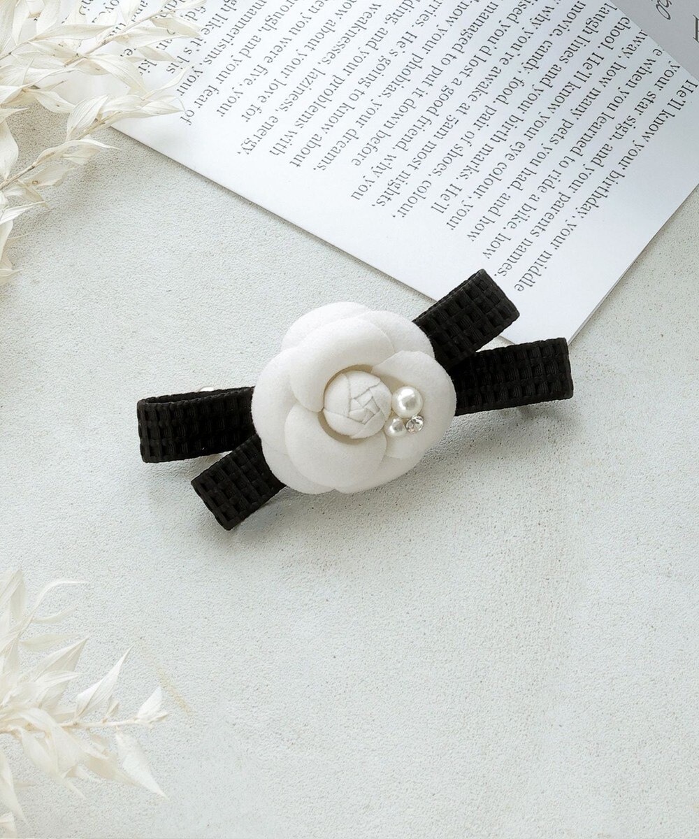 【安田美沙子さん着用・選べる2TYPE】ローズモチーフバレッタ