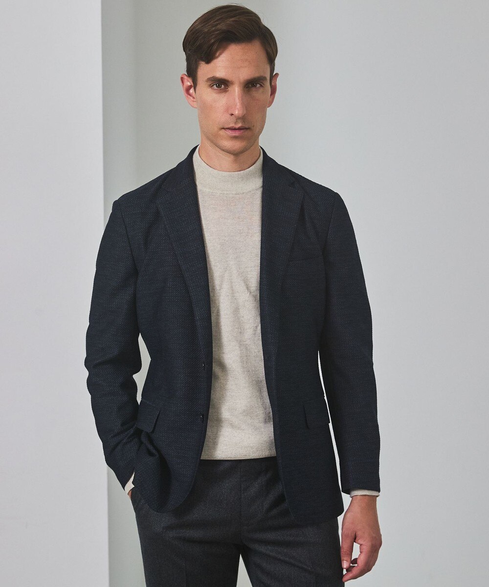 ★新品★タケオキクチ★ソリッド ドット ストレッチ カーディガン ジャケット★L TAKEO KIKUCHI（タケオキクチ）の「◇ソリッド ドット