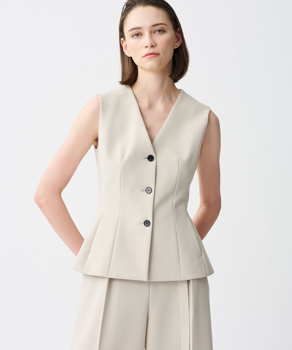 【オンワード】 uncrave>トップス 【撥水・洗濯機洗い可】プルーフ ダブルクロス ジレ グレージュ 2 レディース 【オンワード】 uncrave>トップス 【撥水・洗濯機洗い可】プルーフ ダブルクロス ジレ グレージュ 2 レディース