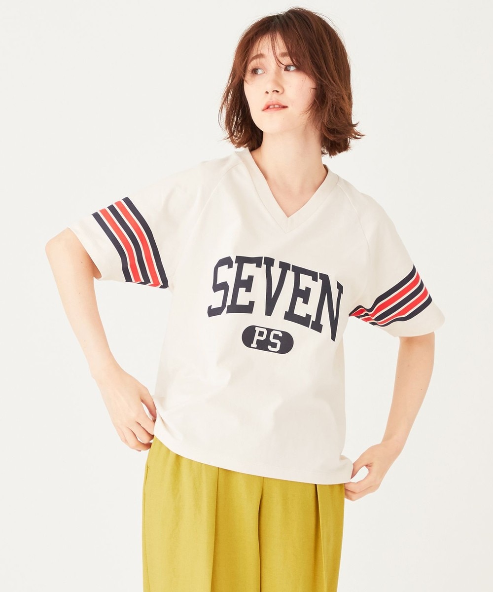 【オンワード】 Paul Smith>トップス 【洗える】SEVEN Tシャツ ベージュ M レディース 【送料無料】