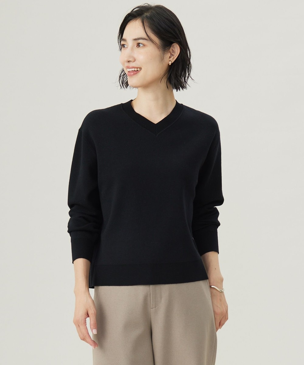 【オンワード】 J.PRESS LADIES L(大きいサイズ)>トップス 【洗える】FINE SWEAT ニット ブラック T13 レディース 【オンワード】 J.PRESS LADIES L(大きいサイズ)>トップス 【洗える】FINE SWEAT ニット ブラック T13 レディース