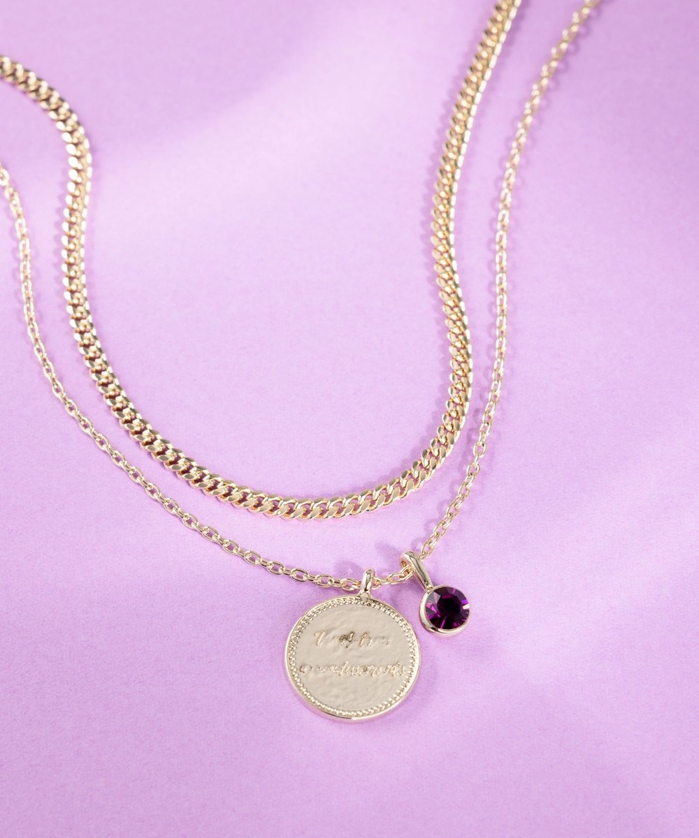 【オンワード】 23区>アクセサリー カラーストーン コイン ネックレス アメジストカラー(2月) F レディース 【オンワード】 23区>アクセサリー カラーストーン コイン ネックレス アメジストカラー(2月) F レディース