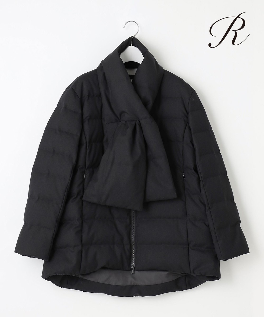 【オンワード】 23区 S(小さいサイズ)>ジャケット/アウター 【R(アール)】ウールダウン マフラー付きノーカラーコート ブラック 32 レディース 【オンワード】 23区 S(小さいサイズ)>ジャケット/アウター 【R(アール)】ウールダウン マフラー付きノーカラーコート ブラック 32 レディース