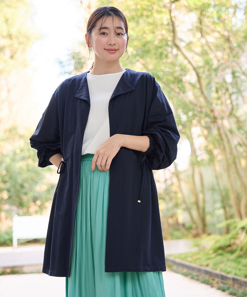 【オンワード】 ANY>トップス 【洗濯機可/UVケア】ドロストピケカーディガン ネイビー F レディース 【オンワード】 ANY>トップス 【洗濯機可/UVケア】ドロストピケカーディガン ネイビー F レディース