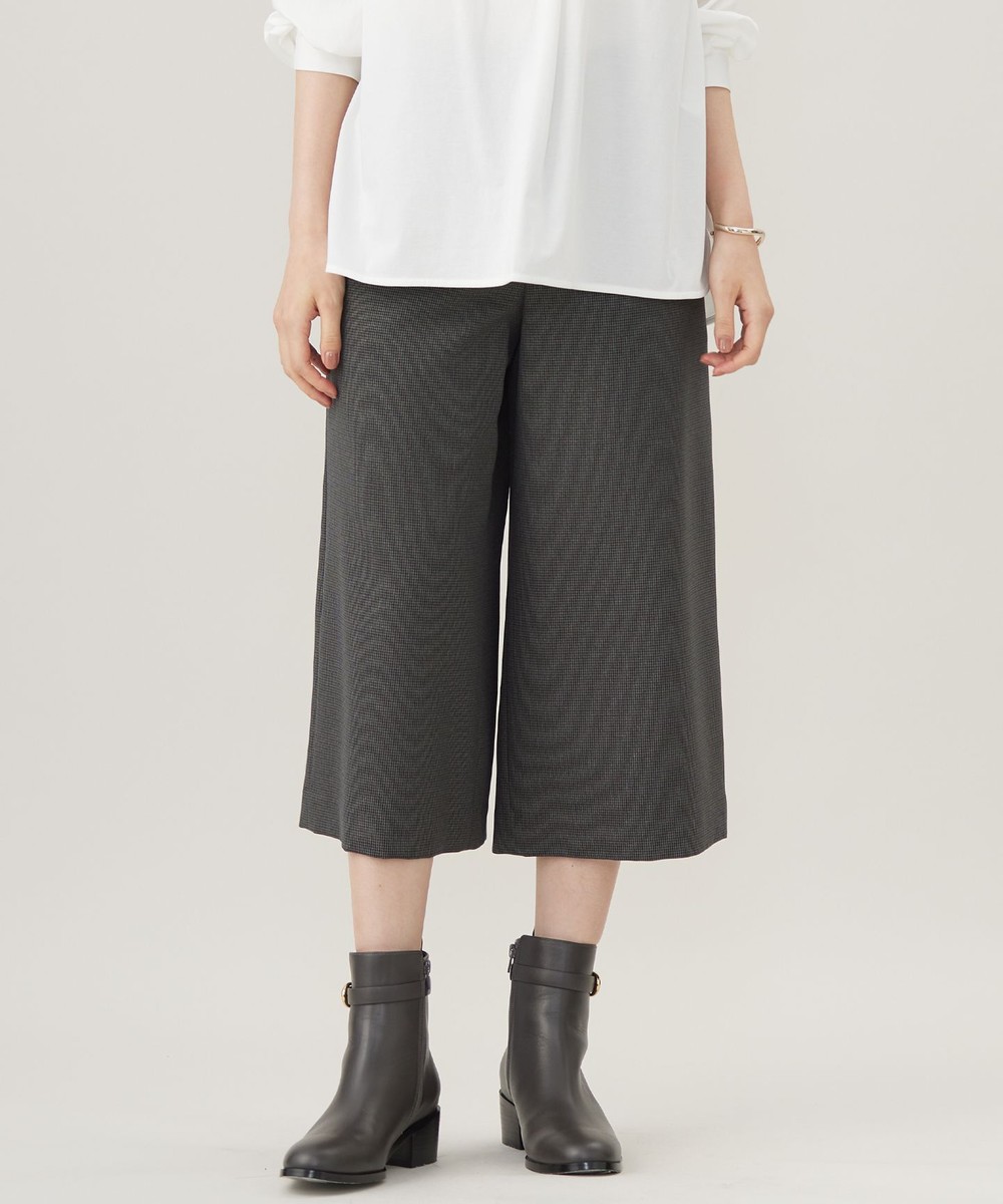 【オンワード】 J.PRESS LADIES L(大きいサイズ)>パンツ 【WEB限定カラーあり・洗える】LANATEC キュロット パンツ チャコールガンクラブ T13 レディース 【オンワード】 J.PRESS LADIES L(大きいサイズ)>パンツ 【WEB限定カラーあり・洗える】LANATEC キュロット パンツ チャコールガンクラブ T13 レディース