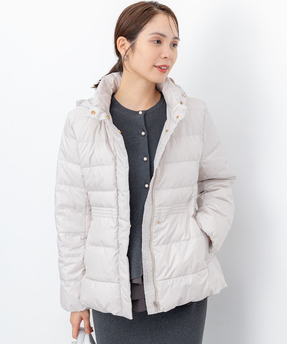 【オンワード】 組曲>ジャケット/アウター ライトタフタショート ダウン アイスグレー 1 レディース