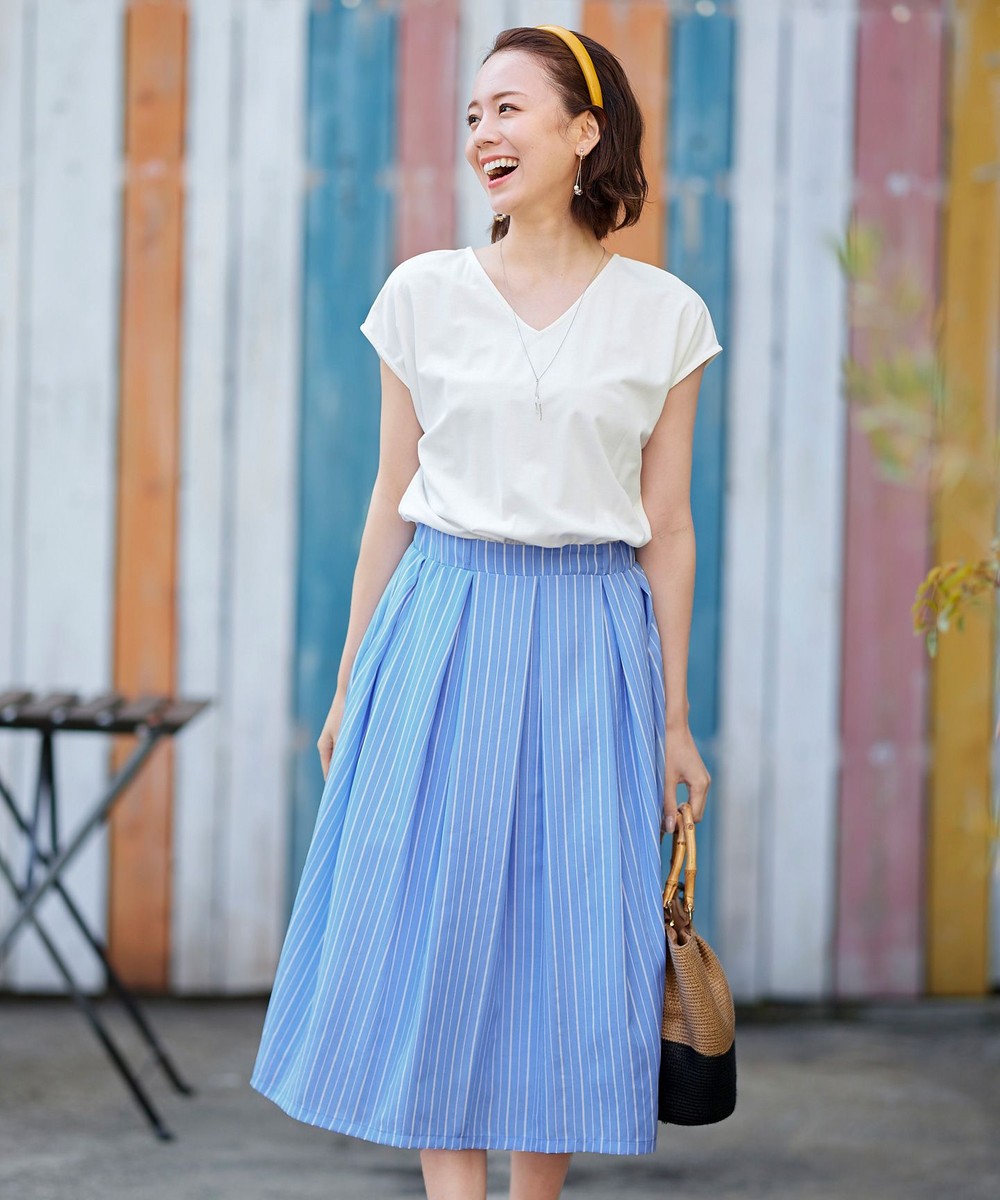 【洗える】異素材を組み合わせたカットソードッキングワンピース