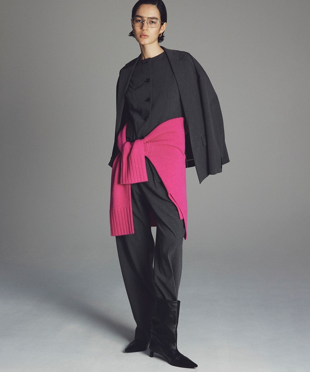 【オンワード】 uncrave>パンツ 【洗濯機洗い可】TRツイル ベーシックトラウザー チャコール 00 レディース 【オンワード】 uncrave>パンツ 【洗濯機洗い可】TRツイル ベーシックトラウザー チャコール 00 レディース