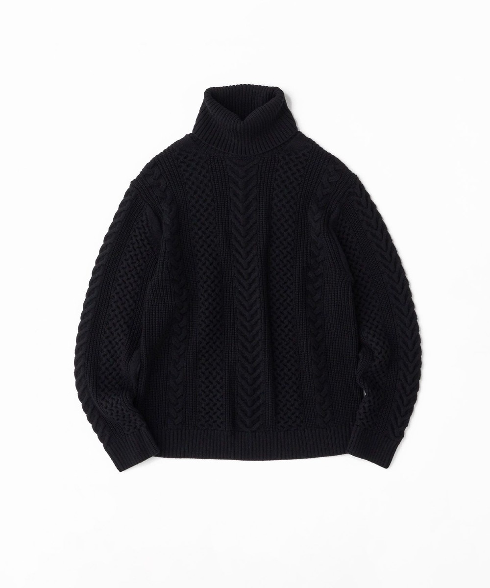 【オンワード】 JOSEPH MEN>トップス 【GLOBAL LINE】CABLE KNIT TURTLE NECK カーキ L メンズ 【送料無料】