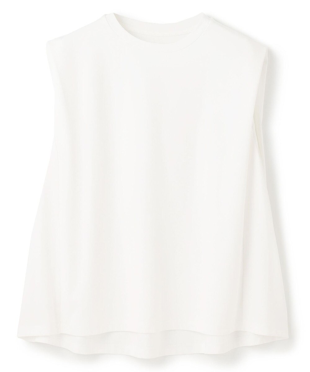 【オンワード】 UNFILO>トップス 【透けにくい/ストレッチ】LAYERED FRONT ノースリーブ オフ M レディース