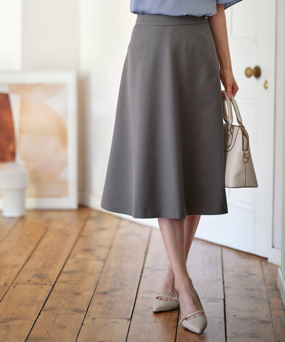 【オンワード】 ANY SIS>スカート 【セットアップ対応】ビューティーツイルストレッチ フレアスカート モカグレー 2 レディース 【オンワード】 ANY SIS>スカート 【セットアップ対応】ビューティーツイルストレッチ フレアスカート モカグレー 2 レディース
