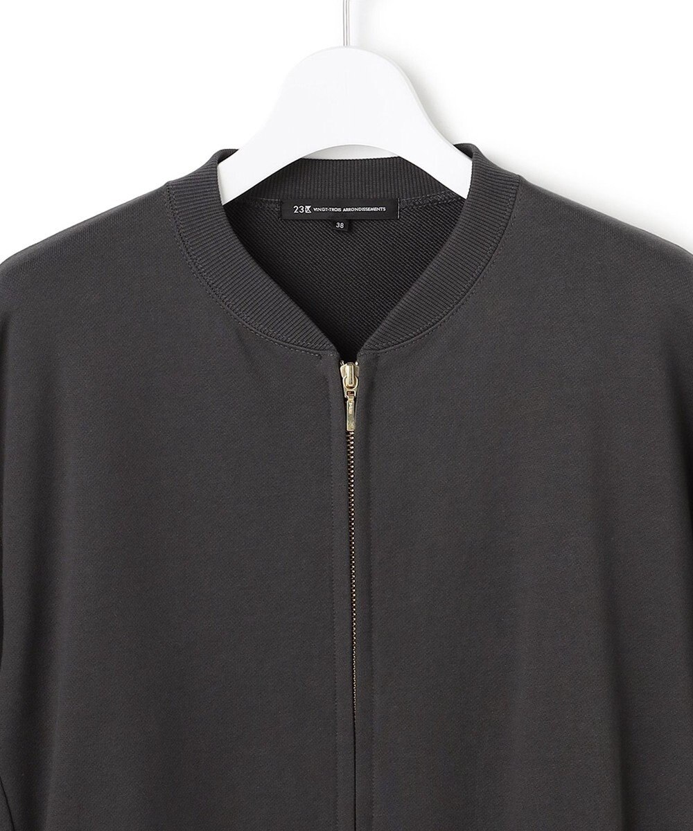 23区 【WEB＆一部店舗限定】クリアコットンテリー ダブルジップ ブルゾン 