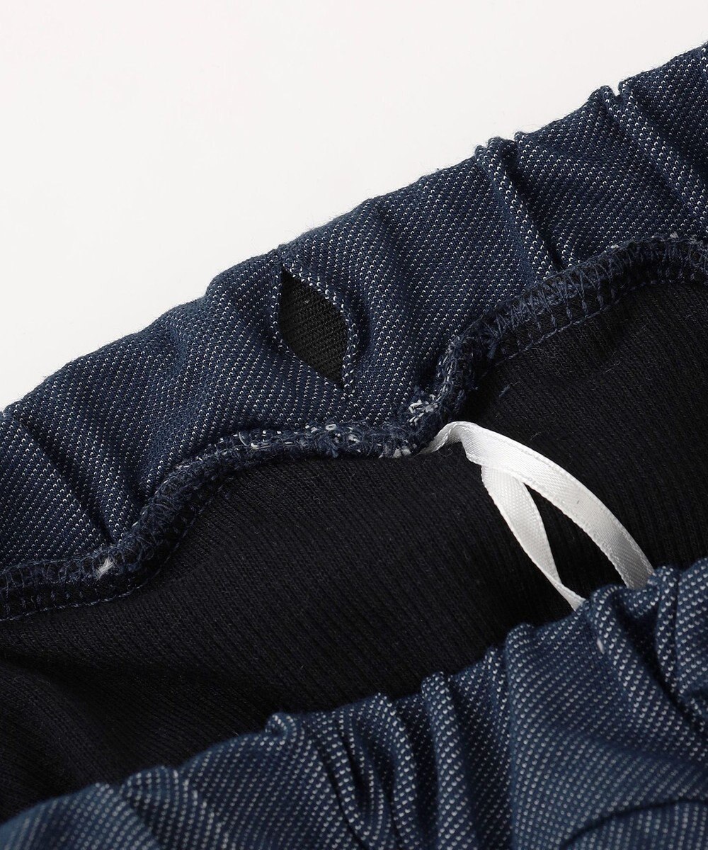 ANY KIDS パール×デニムニットスカッツ 