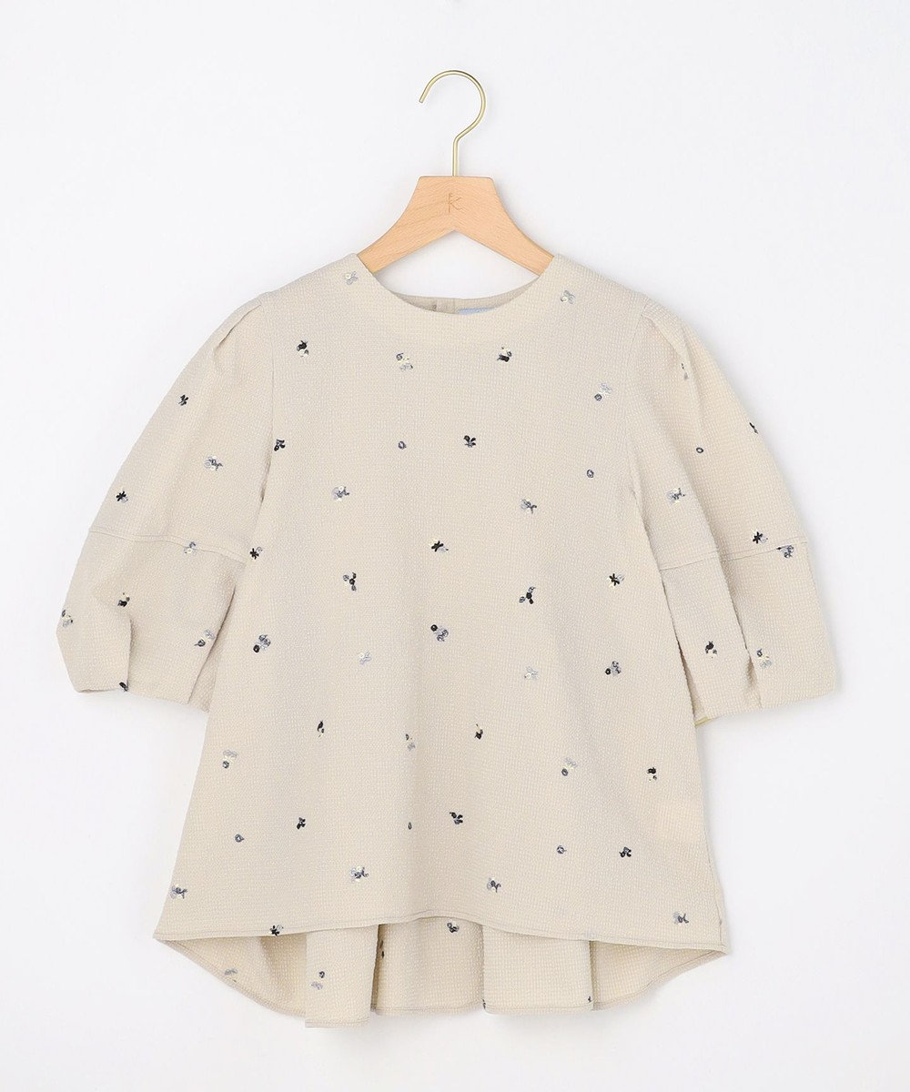 組曲 L 【先行予約・WEB限定】ミニフラワーエンブロイダリー ブラウス 