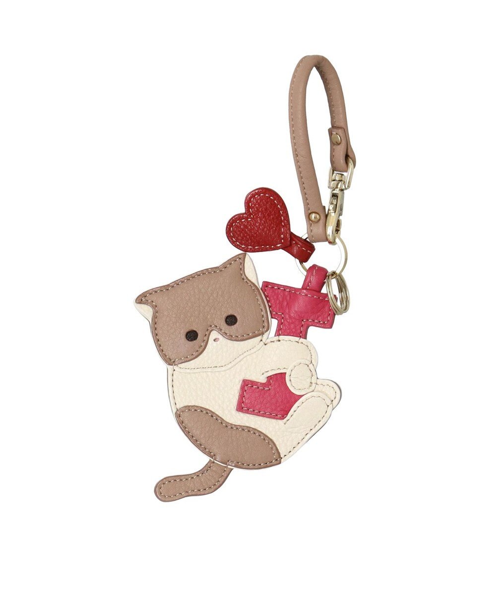 IBIZA アニマーダ　牛革　チャーム（ネコ） 