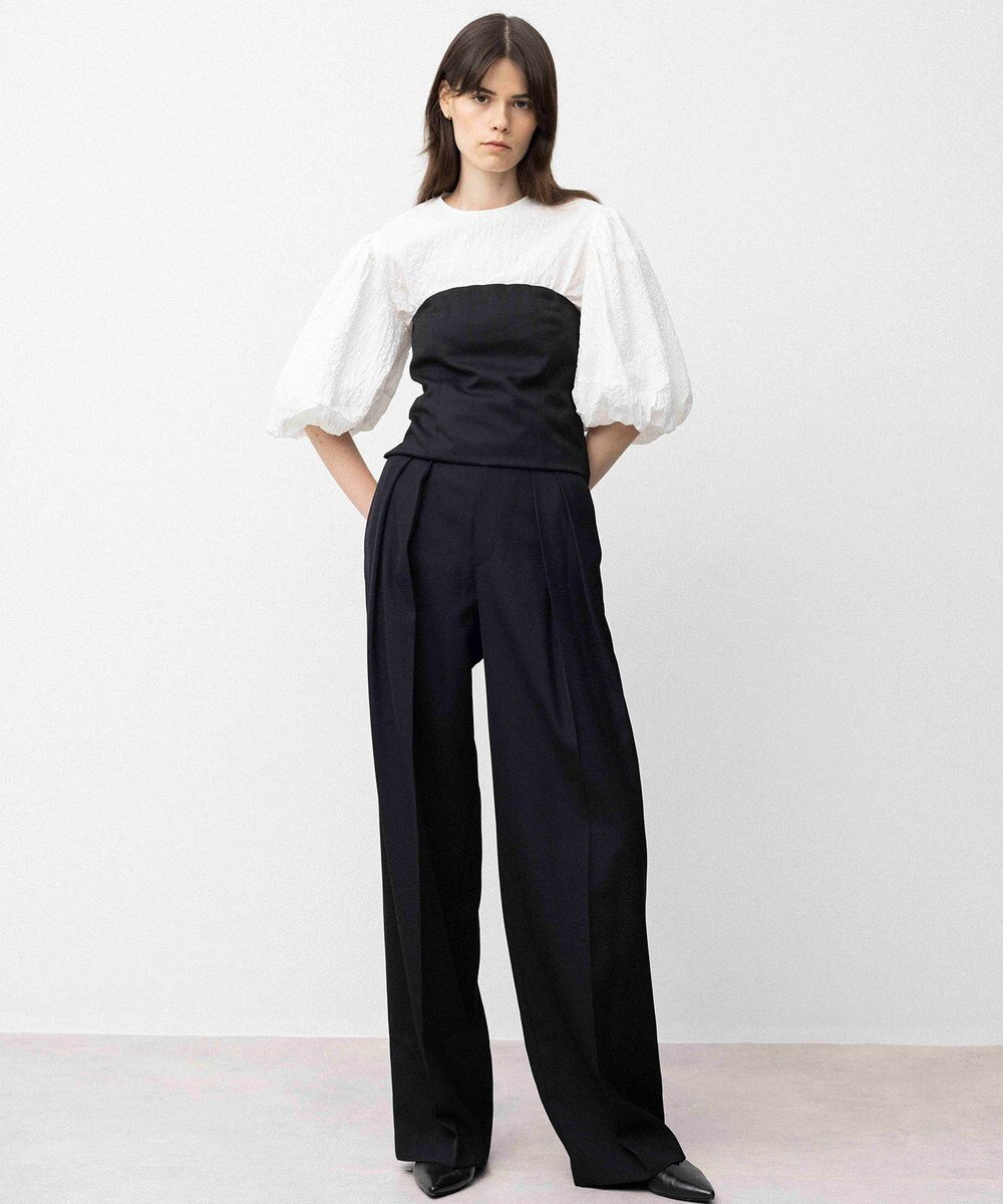 NAVE 【Nave】ウールポリエステルツイル ビスチェ 