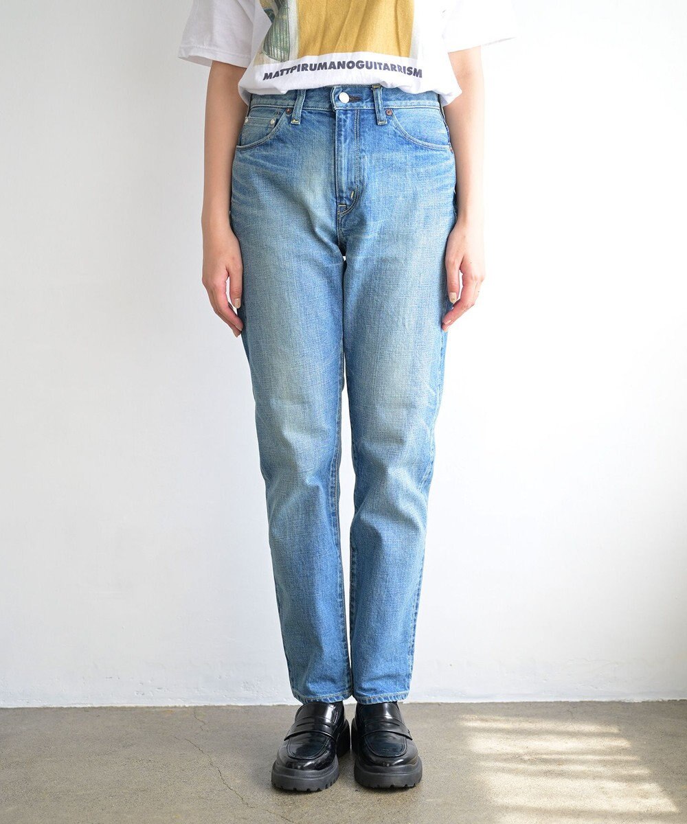 caqu modern tapered 腰回りユッタリ テーパードシルエットデニム 