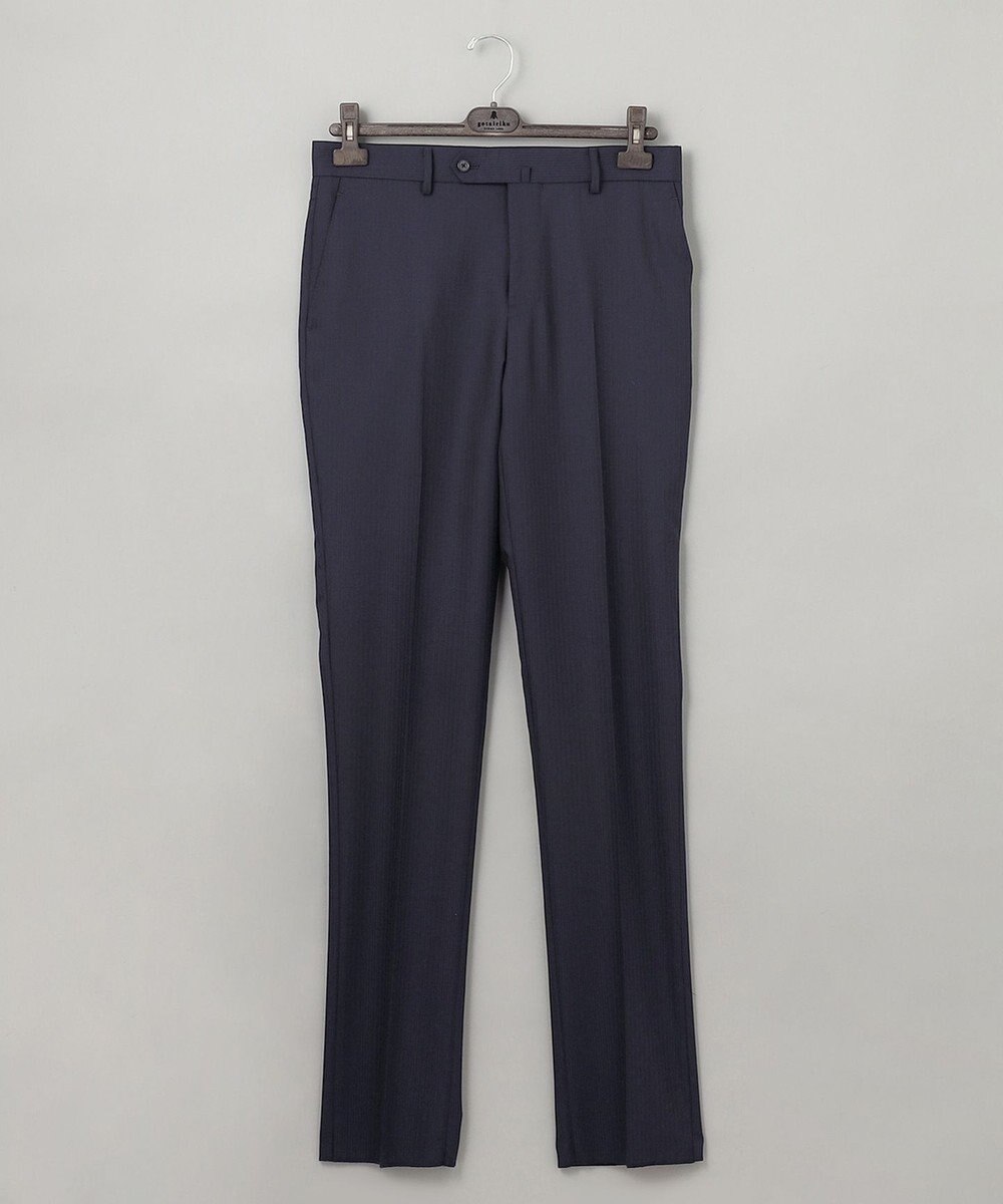 GOTAIRIKU 【御幸毛織】Superio160 ウールカシミヤ スーツ（ネイビーストライプ） 