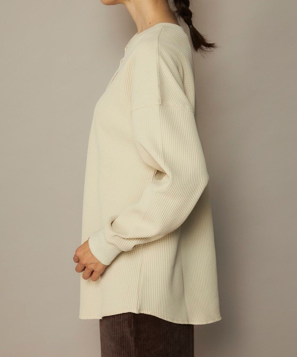 OP／FILA 【ocean pacific】らくティブ/ヘンリーネックワッフルロンT 