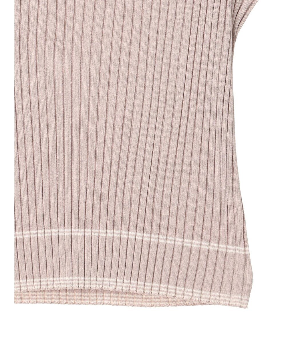 earth music&ecology ノースリーブラインニットプルオーバー 