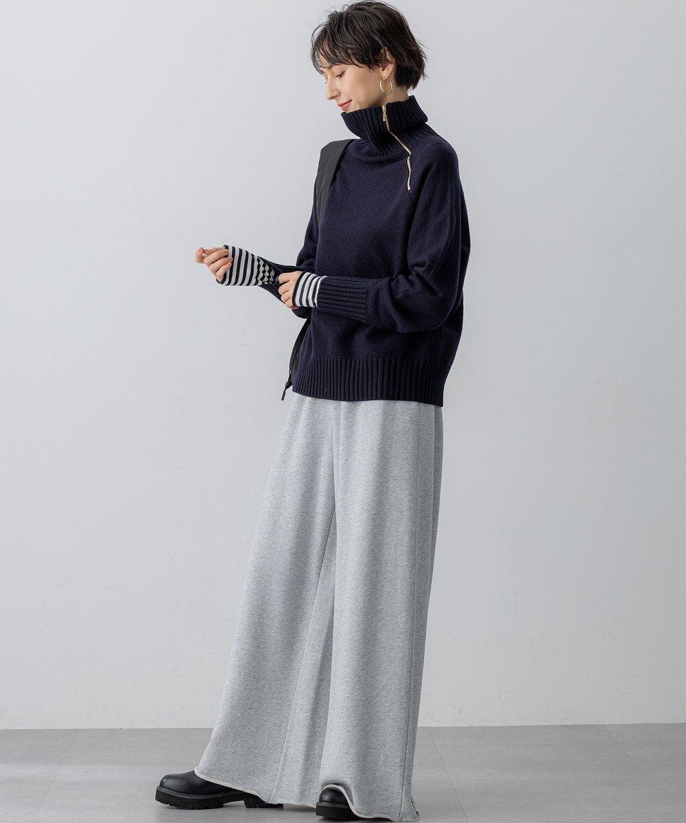 23区 【見上愛さん着用/生活防水】リブニット ブーツ 