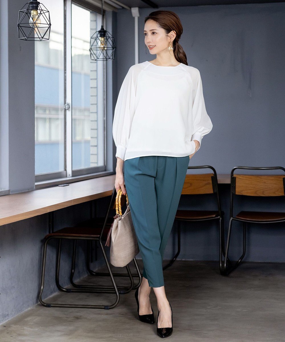 Tiaclasse 【洗える】ドロストテーパードパンツ 