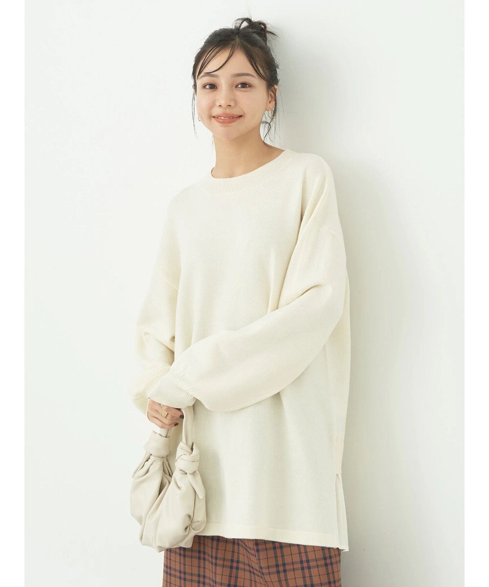 earth music&ecology バックヘムプリーツチュニック 