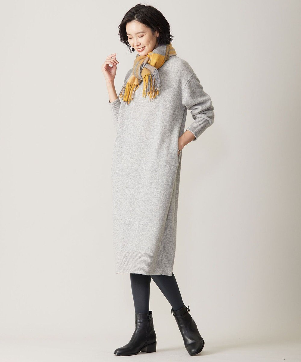 J.PRESS LADIES 【洗える】MIX COLORED ニット ワンピース 