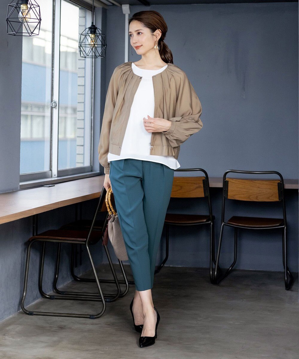 Tiaclasse 【洗える】ドロストテーパードパンツ 