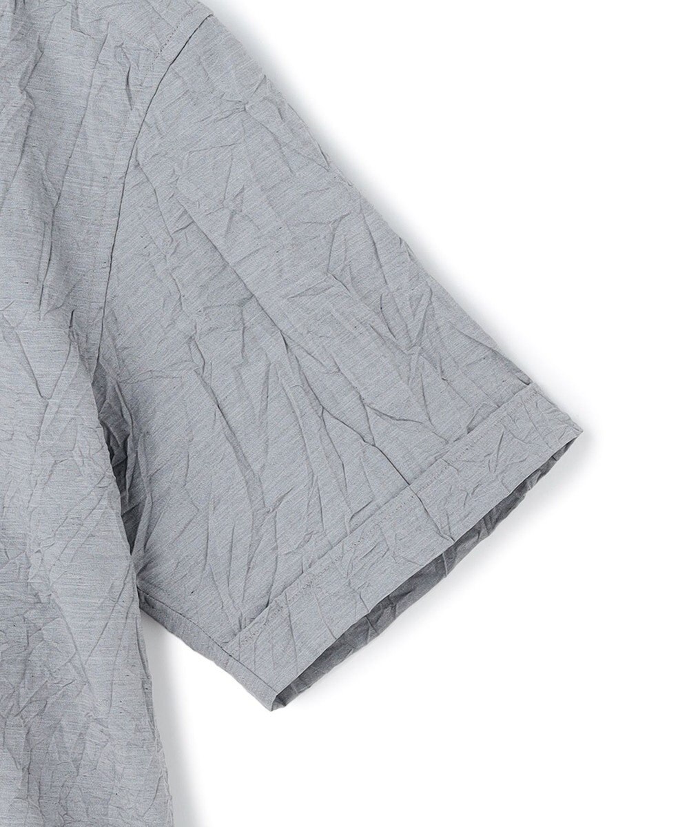 JOSEPH HOMME 【新素材】ランダムプリーツワッシャー　レギュラーカラー半袖シャツ 