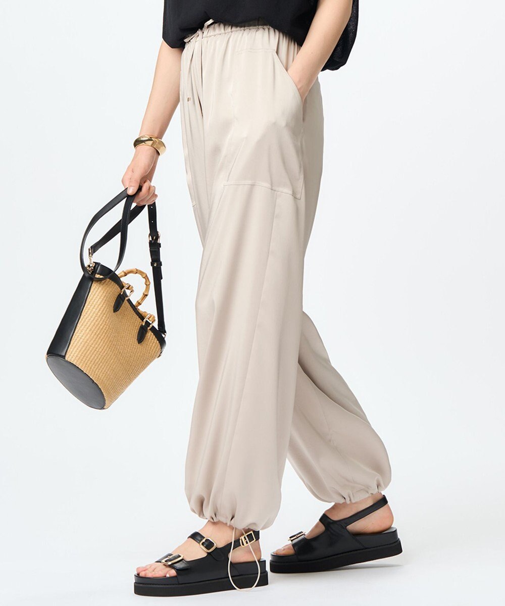 GLOW8月号掲載/洗える】スムースサテン パラシュートパンツ / 23区 S  