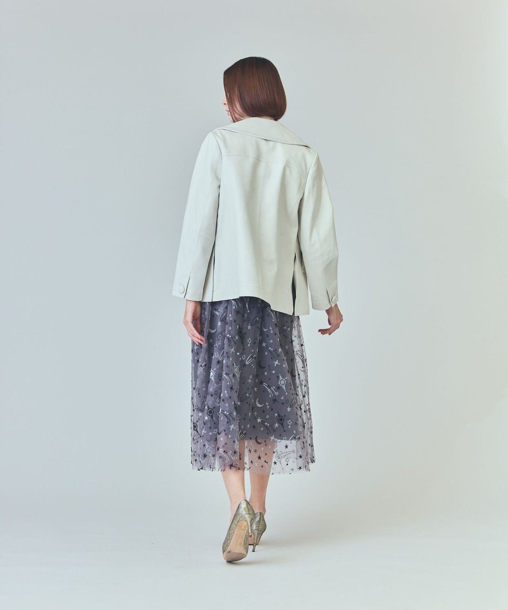 GRACE CONTINENTAL ラムレザーＰコート 