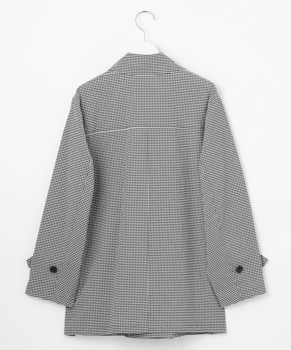 J.PRESS LADIES S 【洗える】Lightストレッチギンガム ダブル トレンチコート 