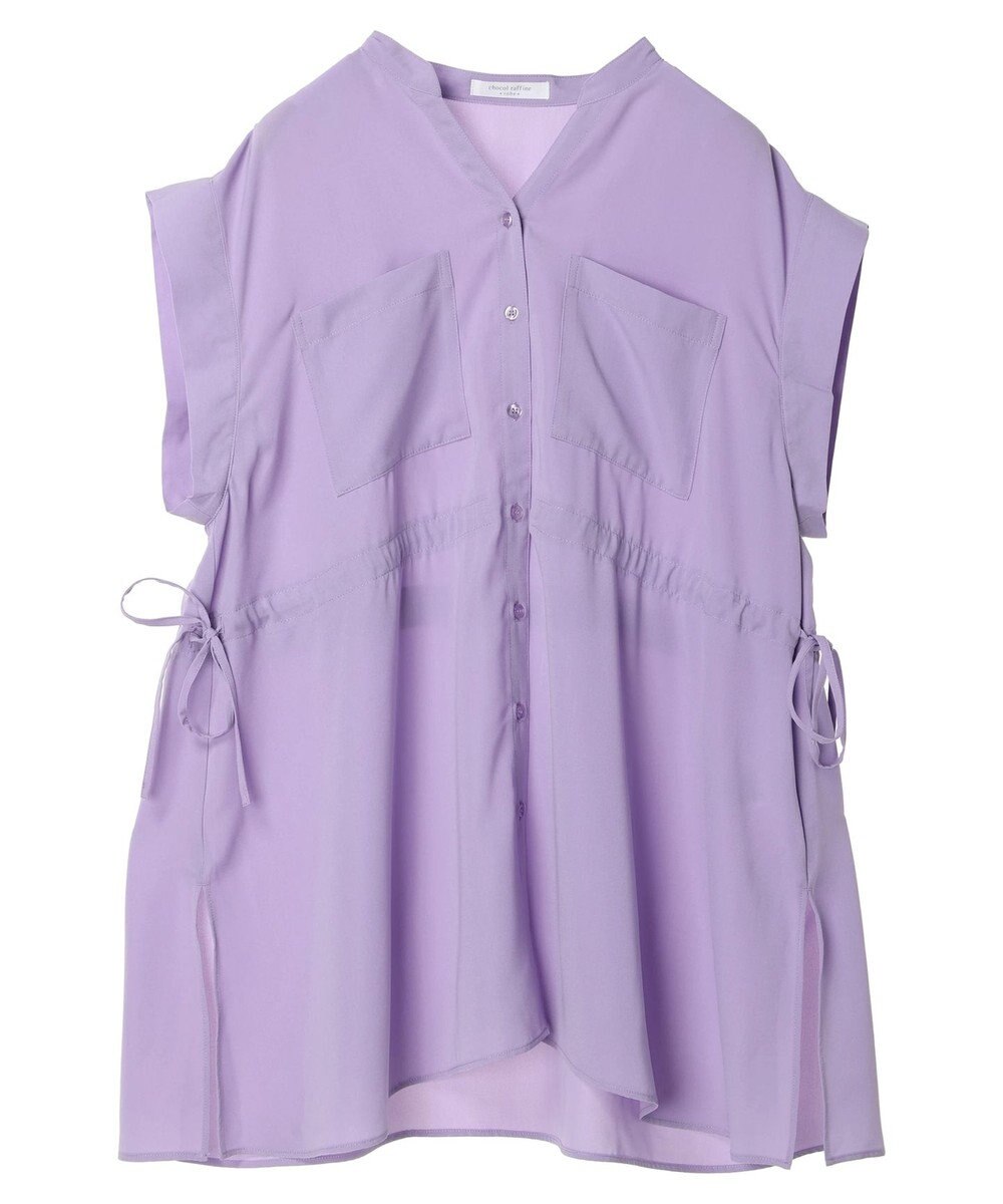 Green Parks ウエストドロストフレンチスリーブチュニック 