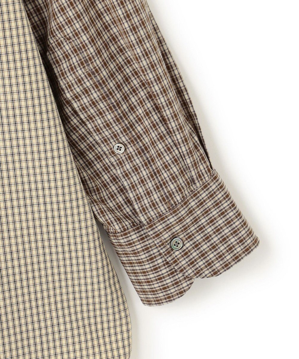 J.PRESS YORK STREET 【UNISEX】ミニチェック クレイジーパターンシャツ 