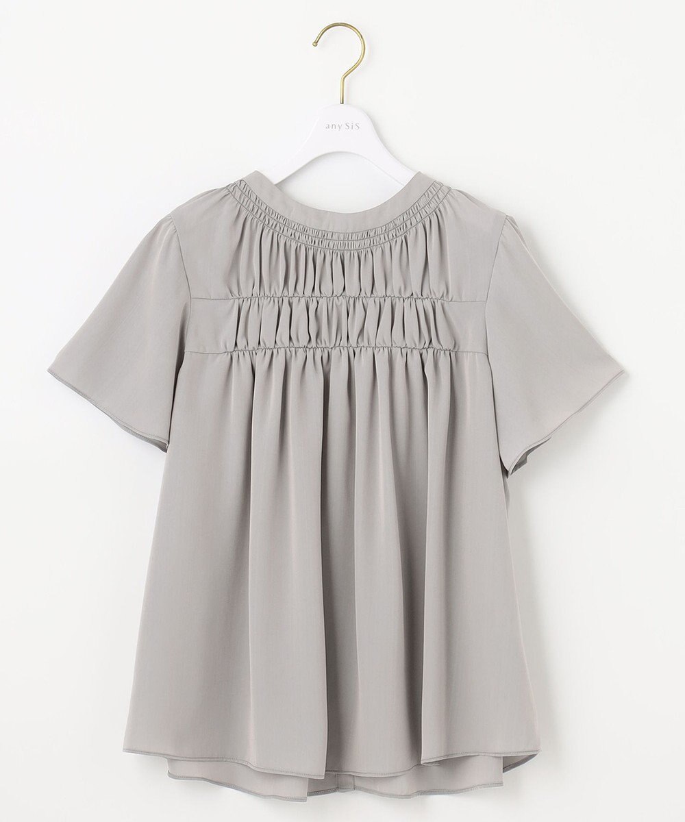 ANY SIS 【2WAY】シャンブレーカッセン ブラウス 